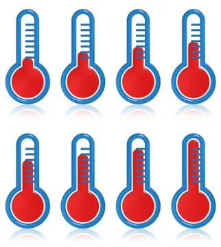 Temperature thermometer Stock Illustration