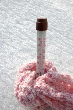 Temperature under zero Stock Photos