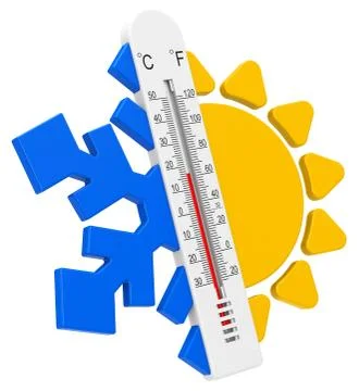 The temperatures Stock Illustration