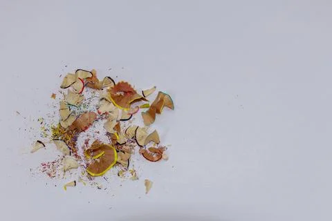 Tempering of colored pencils Stock Photos