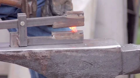 Tempering Metal Video stock 7768151