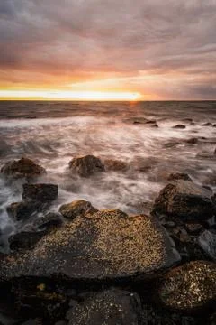Tempest on the shore Stock Photos