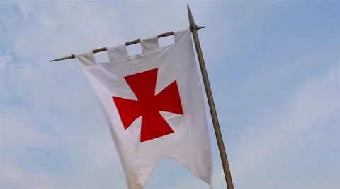 Templar banner Stock Footage 62553819