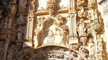 Templar castle and convent of christ tomar portugal 4k Stock Footage 85776836
