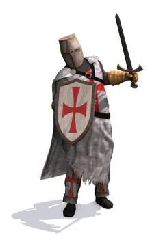 Templar Knight Stock Illustration