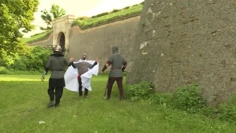 Templar knights captured Stock Footage 140599464