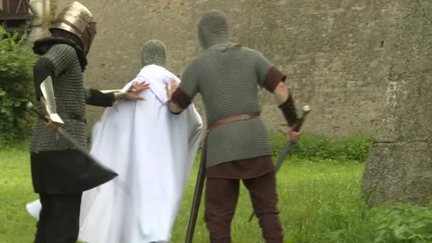 Templar knights captured Stock Footage 140599469