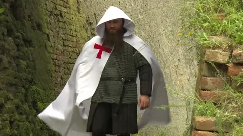 Templar knights captured Stock Footage 140599516