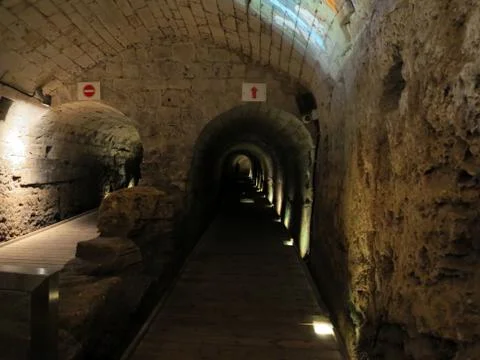 Templar tunnel Stock Photos