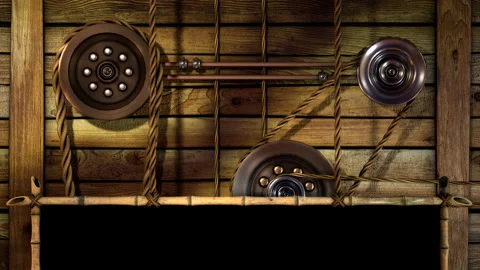 TEMPLATE, 3D Bamboo Interface Stock Footage 295537629