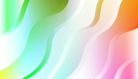 Template Abstract Background With Curves Lines. Design For Cover Page, Poster Stock Illustration