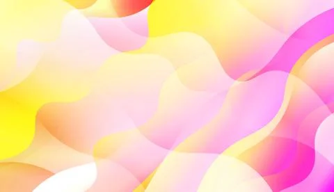Template Abstract Background With Curves Lines, Wave Shape. Modern Screen Gra Stock Illustration