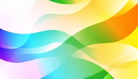 Template Abstract Background With Curves Lines, Wave Shape. For Business Pres Stock Illustration