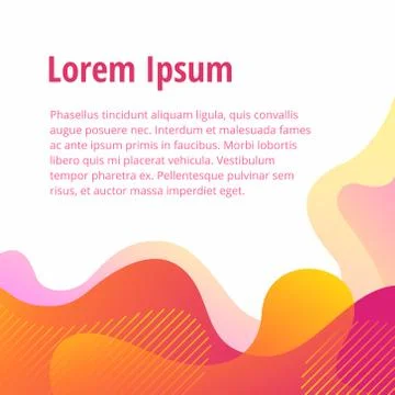Template - abstract background in warm colors Stock Illustration