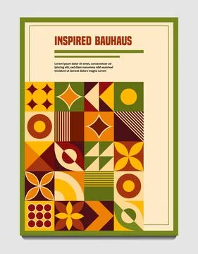 Template with abstract geometric forms. Good for flyer, cover design, poster Stock Illustration