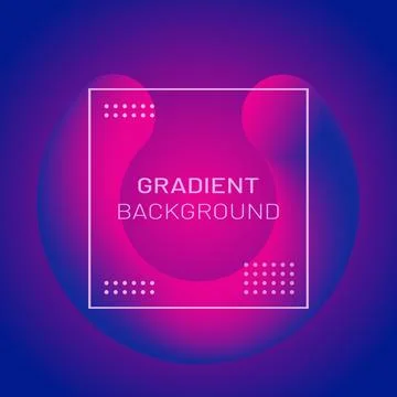 Template with abstract gradient shapes. Stock Illustration