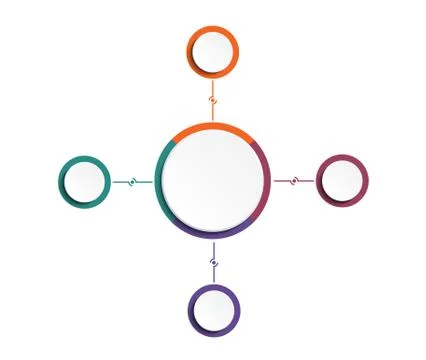 Template. Area chart. Diagram data Elements For infographics 4 position. Stock Illustration