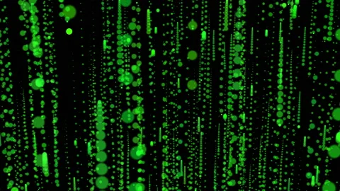 Template attractive green moving dancing  round particles 4k UHD background Stock-Footage 139343024