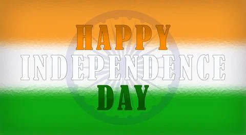 Template background banner website greeting india independence day Stock Illustration