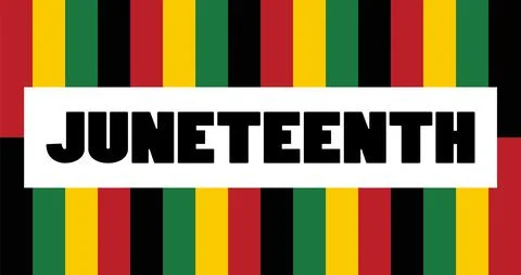 Template banner and background in juneteenth; Stock Illustration