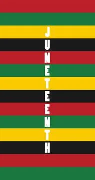 Template banner and poster in juneteenth day; Stock Illustration