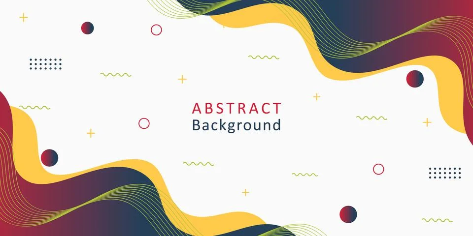 Template banner with gradient color. Minimal Design background with liquid shape Stock Illustration