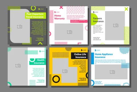 Template banner set, vector illustration Stock Illustration
