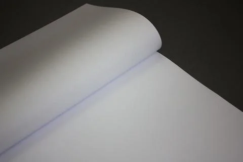 Template on a black background, close up. Mock up of a magazine or catalog. Stock Photos