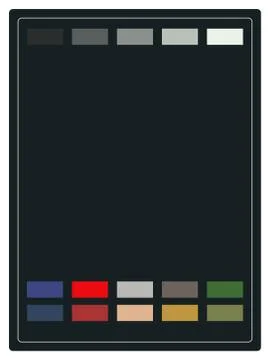 Template on black background. Vertical  frame. Stock Illustration