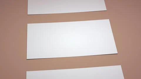 Template Blank Empty Business Cards Lie on the Surface Illustrazione stock