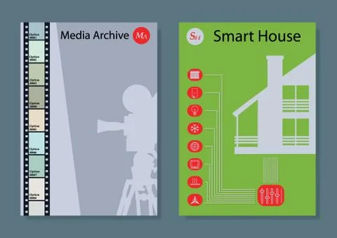 Template of the booklet, flyer, brochures, leaflets. Stock Illustration