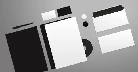 Template for branding identity Stock Illustration