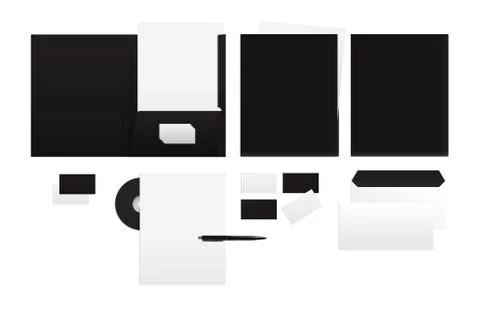 Template for branding identity Stock Illustration