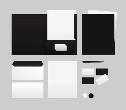 Template for branding identity Stock Illustration