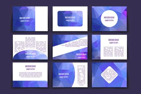 Template brochure design. イラスト素材