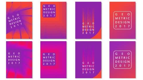 Template brochures Geometric Transitions Design Stock Illustration
