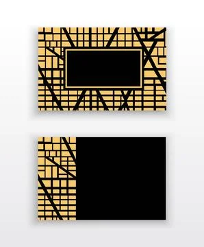 Template business cards Stock Illustration