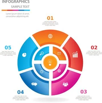 Template for  business presentation Stock Illustration