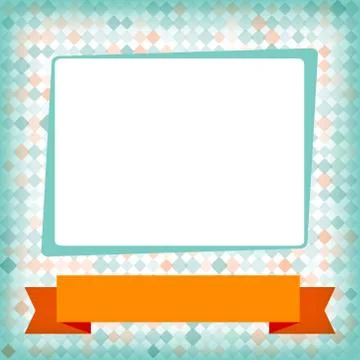 Template for card or invitation. Stock Illustration