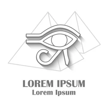 Template for card or logo on ancient Egypt theme イラスト素材