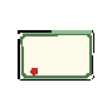 Template certificate pixel art vector illustration Stock Illustration
