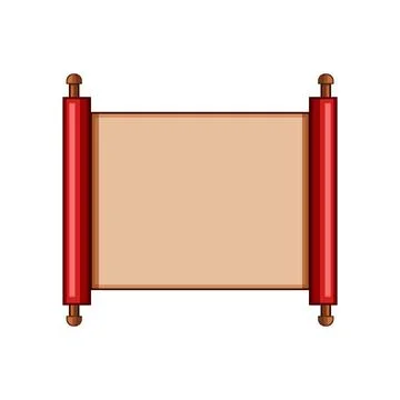 Template chinese scroll cartoon vector illustration Stock Illustration