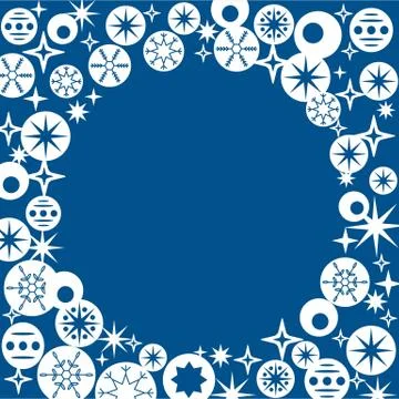 Template for Christmas card. Stock Illustration