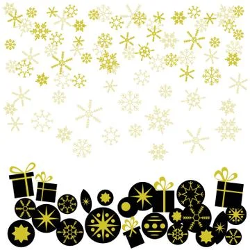 Template for Christmas card. Stock Illustration