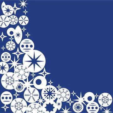 Template for Christmas card. Stock Illustration