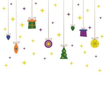Template for Christmas card. Stock Illustration