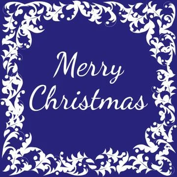 Template for Christmas card. Stock Illustration