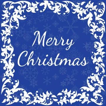Template for Christmas card. Stock Illustration