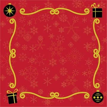 Template for Christmas card. Stock Illustration