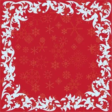 Template for Christmas card. Stock Illustration